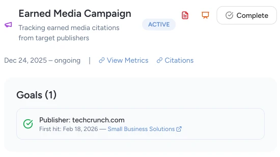 Visibility Projects dashboard showing prompt tracking and rankings